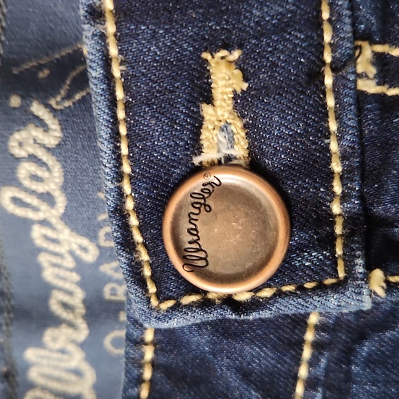 Wrangler Jeans 20w Dark Blue Jeans - Picture 7 of 8